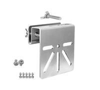 Without Drilling Mounting Brackets for Solar Cameras Sturdy Stainless Steel Construction Outdoor Durability Daily Use Weatherproof Mounting Hardware