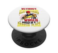 Without Electricians The World Would Be A Darker Place PopSockets Adhesive PopGrip