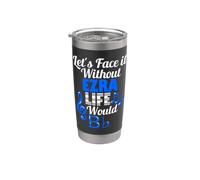 Without Ezra Life Would B Flat Music Lover First Name Stainless Steel Insulated Tumbler