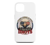 Without Freedom Of Speech On Back Bald Eagle USA Flag Case for iPhone 13