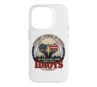 Without Freedom Of Speech On Back Bald Eagle USA Flag Case for iPhone 14 Pro