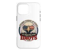 Without Freedom Of Speech On Back Bald Eagle USA Flag Case for iPhone 16 Pro Max