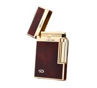 (WITHOUT GAS) Retro Portable Lighter,Refillable Lighter,Classical Retro Design,Soft Flame, Gift (Red)