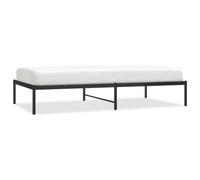 (without headboard, 100 x 190 cm) vidaXL Metal Bed Frame with Headboard Bedroom Metal Platform Bed Base Bedstead