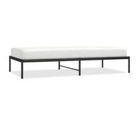 (without headboard, 100 x 200 cm) vidaXL Metal Bed Frame with Headboard Bedroom Metal Platform Bed Base Bedstead