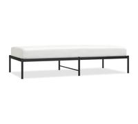 (without headboard, 90 x 190 cm) vidaXL Metal Bed Frame with Headboard Bedroom Metal Platform Bed Base Bedstead