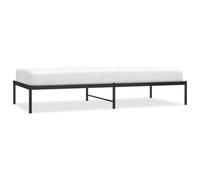 (without headboard, 90 x 200 cm) vidaXL Metal Bed Frame with Headboard Bedroom Metal Platform Bed Base Bedstead