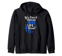 Without John Life Would B Flat Music Lover First Name Zip Hoodie