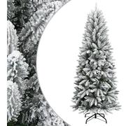 Vidaxl Artificial Christmas Tree With Flocked Snow 150 Cm Pvc&pe, White