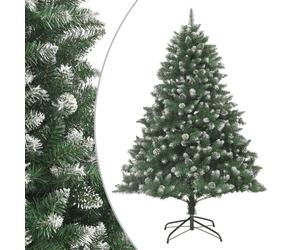 (without led, 240 cm) vidaXL Artificial Christmas Tree with Stand Xmas Tree Christmas Decoration PVC