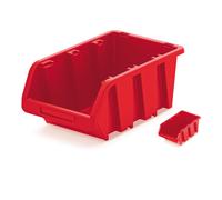 B2C Storage Bins Plastic Order Picking Parts Boxes Lid Scooped Front Stackable Wall Mounted Workshop Garage Tool Organizer XS - 3XL With/Without Lid (Without Lid, XXL - 390x240x180mm)