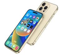 Without Logo Non-working Phone Dummy Display Model Pretend Phone toy for Phone 14 pro 6.1 inches (14pro Gold Colorscreen)
