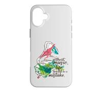 Without Music Life Would Be A Mistake Vintage Gramophone Case for iPhone 16 Plus