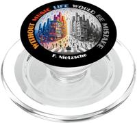 Without Music Life Would Be Mistake F. Nietzsche PopSockets PopGrip for MagSafe