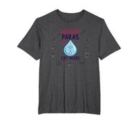 Without Paras Teachers Would Cry More T-Shirt, Men's Big and Tall, Dark Heather Grey, 2X Tall