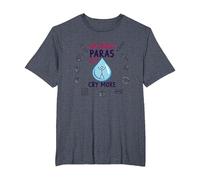 Without Paras Teachers Would Cry More T-Shirt, Men's Big and Tall, Heather Blue, 6X Tall