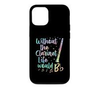 Without The Clarinet Life Would B Flat Music Pun Case for iPhone 12/12 Pro