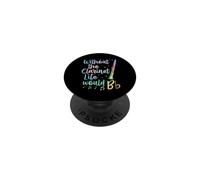 Without The Clarinet Life Would B Flat Music Pun PopSockets Adhesive PopGrip