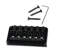 Without Tremolo Metal Bridge Replacement for 6 String Electric Guitars Precisions Engineering for Better Playability Metal Guitar Bridge