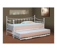 (Without Trundle) Evelyn Metal Day Bed With or Without Trundle