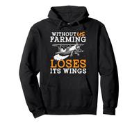 Without Us Farming Loses Its Wings Spray Plane Aviation Pullover Hoodie