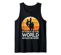 Without Us The World Would Be Dark Power Lineman Tank Top