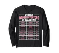 Without Women Inventors We Wouldn't Have Aquariums Dishwashe Long Sleeve T-Shirt