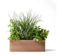Without Writing-Artificial Potted Plants Wooden Kitchen Home Decor Leaf Flower Foliage Indoor
