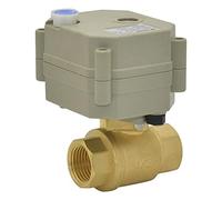 Withstand high Pressure and Temperature Extremes 2 Way Full Port Electric Ball Valve BSP Brass DN8 G1/4" Orifice 8mm Mini Motor actuated Valve AC/DC24V CR202 on/Off 5 sec