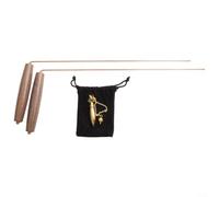 Withtalentto 2 Pcs Pure Copper Dowsing Rod Kit, Pure Copper Detection Rods, Natural Walnut Handle Dowsing Rod Kit for Searching Water, Gold, Minerals, Lost Things