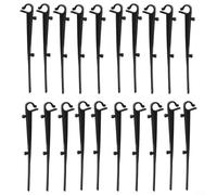 Withtalentto 20Pcs Gutter Brush Clips Leaf Guard Clips 150Mm Plastic Gutter Brush Clips For Low Hanging Gutters Flat Roofed Gutters Guard Net Ground Nails