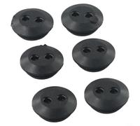 Withtalentto 6 Pcs Rubber Grommet 2-hole Fuel Tank Seal Washer Gasket For Hedge Trimmer Brush Cutters Fuel Tank Replacement