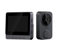 Withtalentto WIFI Video Doorbell with 4.3" Screen, 128G TF Card Support,Two-Way Intercom, TF Card Support, Wireless Security Camera Doorbell Phone Intercom