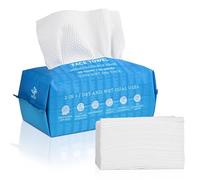 WITHU Disposable Face Towels-Ultra Soft, Thick Towelettes, Hygienic Makeup Remover, Facial Cleansing Wipes, Dry Washcloth & Napkins, Multi-Use / Daily