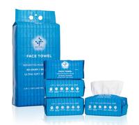 WITHU Disposable Face Towels, Ultra Soft, Thick Towelettes, Hygienic Makeup Remover, Facial Cleansing Wipes, Dry Washcloth & Napkins, Multi-Use/Family