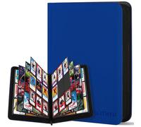 WITHYU Card Binder 9 Pocket, Holds 540 Cards - Side-Loading Trading Card Album with Zipper, Card Folder for TCG, MTG, Football & Sports Cards (Dark Blue)