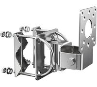 WiTi Antirust Mounting Adapter for Wall and Pole Installing, Adjustable Holder for Antennas Sky Dish Wireless Bridges and Starlink,2 Bolts Included