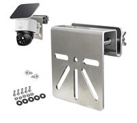 WiTi Gutter Mount Stainless Steel Bracket for Eufy Security SoloCam S340, Solar Security Camera Holder Anti-Rust Screws, No Drill Installation Compatible with IP PTZ Dome Cameras Outdoor