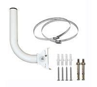 WiTi J-Pole Mounting Bracket for Wireless WiFi Bridge Installation,Weather Resistance Mast Pole Mount , Attic Roof Wall Outdoor Mounted Pipe with Loops and Screws