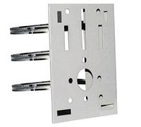 WiTi Universal Vertical Pole Mount for Security Camera, Solid Metal Mounting Corner Bracket with Loops, Suitable for CCTV Cameras(large size)