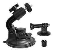 WiTi Wall Mount Bracket Strong Suction Cup for Security Cameras Action Cameras Car Dach Cam, Universal 1/4 Thread Ball Joint and Tripod Adapter,Compatible with Blink Arlo Ring GoPro etc