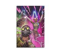 WITIN Game Poster Apex Legends Octane And Lifeline Decorative Canvas Family Bedroom Picture Painting 12x18inch(30x45cm)