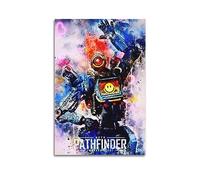 WITIN Game Poster Apex Legends Pathfinder Decorative Canvas Family Bedroom Picture Painting 16x24inch(40x60cm)