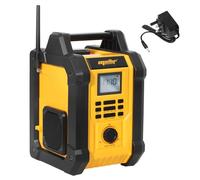 Witlight Speaker Bluetooth Jobsite Radio Compatible with 18v Battery, 15W 4" Speaker with DAB,AUX Input, FM Radio, 50Hz-20kHz for Construction Site, Camping, Garage (Tool Only)