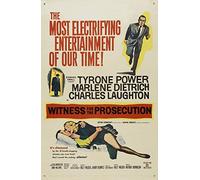 WITNESS FOR THE PROSECUTION MOVIE POSTER PRINT APPROX SIZE 12X8 INCHES