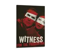Witness for The Prosecution Suspense Thriller Crime Movie Poster (1) Picture Print Wall Art Poster Painting Canvas Posters Artworks Room Aesthetic 20x30inch(50x75cm)
