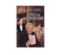 Witness for The Prosecution Suspense Thriller Crime Movie Poster (2) Canvas Wall Art Poster Decorative Modern Home Print Picture Artworks Posters 16x24inch(40x60cm)