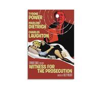 Witness for The Prosecution Suspense Thriller Crime Movie Poster (5) Artworks Picture Print Poster Wall Art Painting Canvas Decor Home Posters 20x30inch(50x75cm)