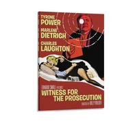 Witness for The Prosecution Suspense Thriller Crime Movie Poster (5) Canvas Painting Poster Wall Art Decorative Picture Prints Modern Decor 20x30inch(50x75cm)