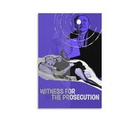 Witness for The Prosecution Suspense Thriller Crime Movie Poster (6) Posters Wall Art Painting Canvas Prints Decor Poster Artworks 08x12inch(20x30cm)